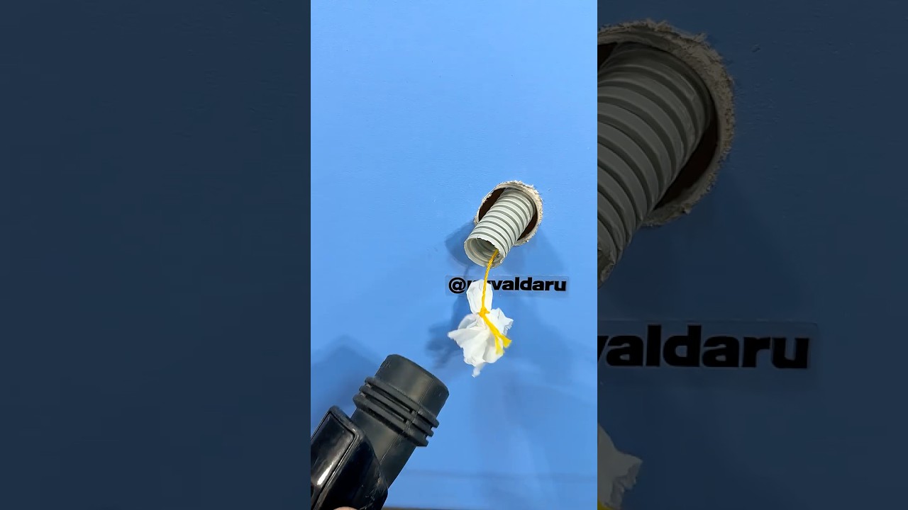 Отличный совет для протяжки кабеля😎👍 #diy #lifehack