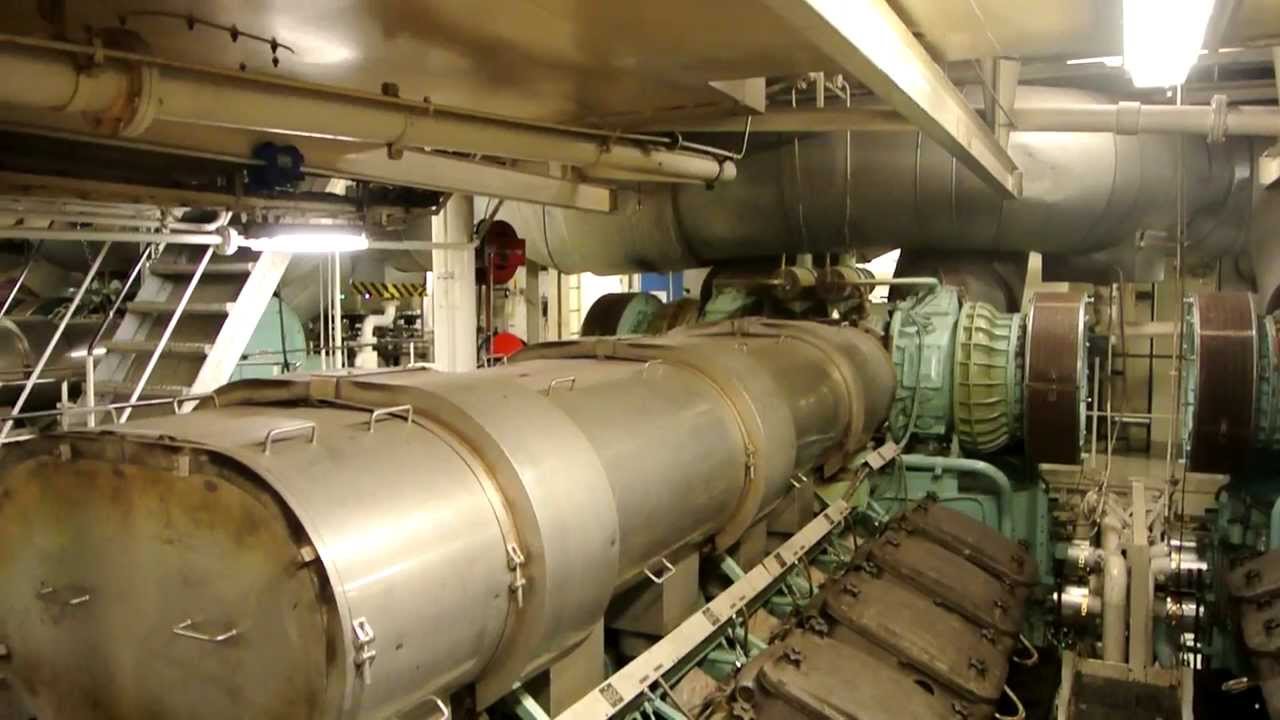 Tour of the engine rooms onboard Cruiseferry M/S Cinderella (Viking Line)