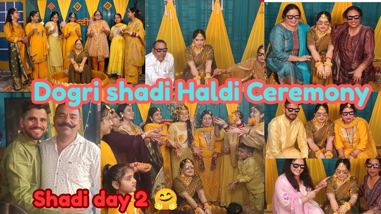 Jammu shadi Haldi Ceremony||Indian desi Wedding vlog||Jammu vlog ❤@Shashuandgolavlogs