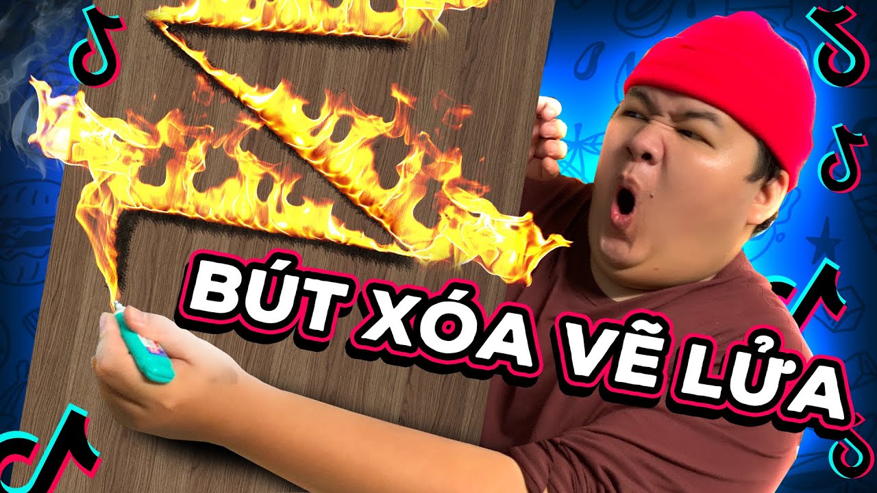 B&uacute;t X&oacute;a Vẽ Ra Lửa Si&ecirc;u Ảo | Top 5 th&iacute; nghiệm Tik Tok triệu View  | Mazk Ph&aacute; Ph&aacute;ch #143