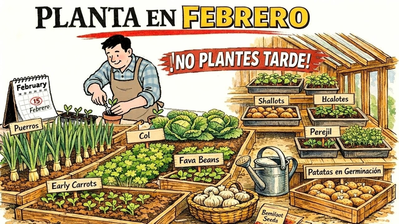 ¡NO PLANTES TARDE! 20 cultivos que debes plantar en febrero