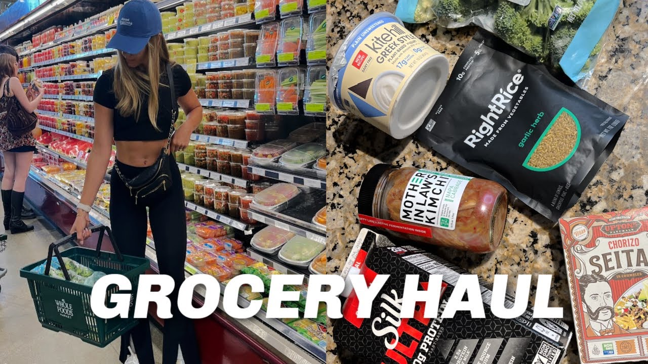 PLANT BASED GROCERY HAUL | high protein to lose fat