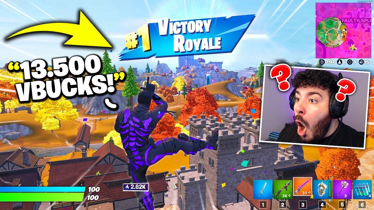 EPISCHER SIEG = 13.500 VBUCKS für RANDOM TEAM und das passierte ...