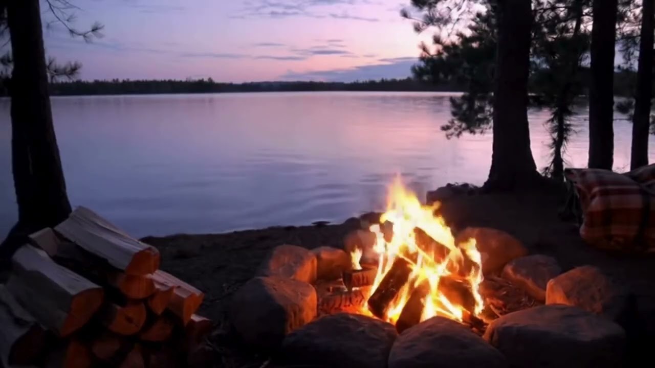 Relax Soft Music by the Campfire 🔥 Calm Night Atmosphere