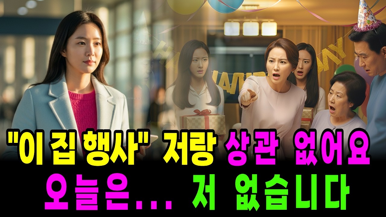 큰아가씨 생일상 차려놓고 며느리 기다리던 시댁… 밤 10시에 받은 문자 한 통...