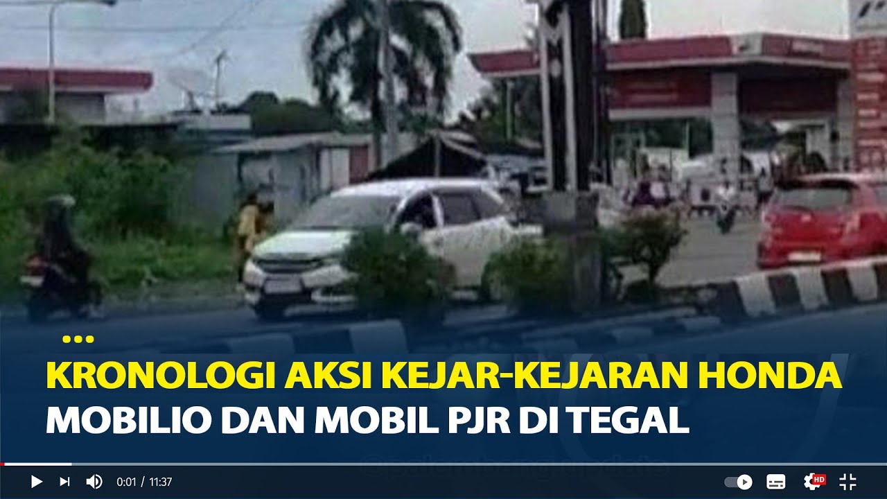 Kronologi Aksi Kejar-kejaran Honda Mobilio dan mobil PJR di Tegal  Pengemudi Ceburkan Diri ke Sungai