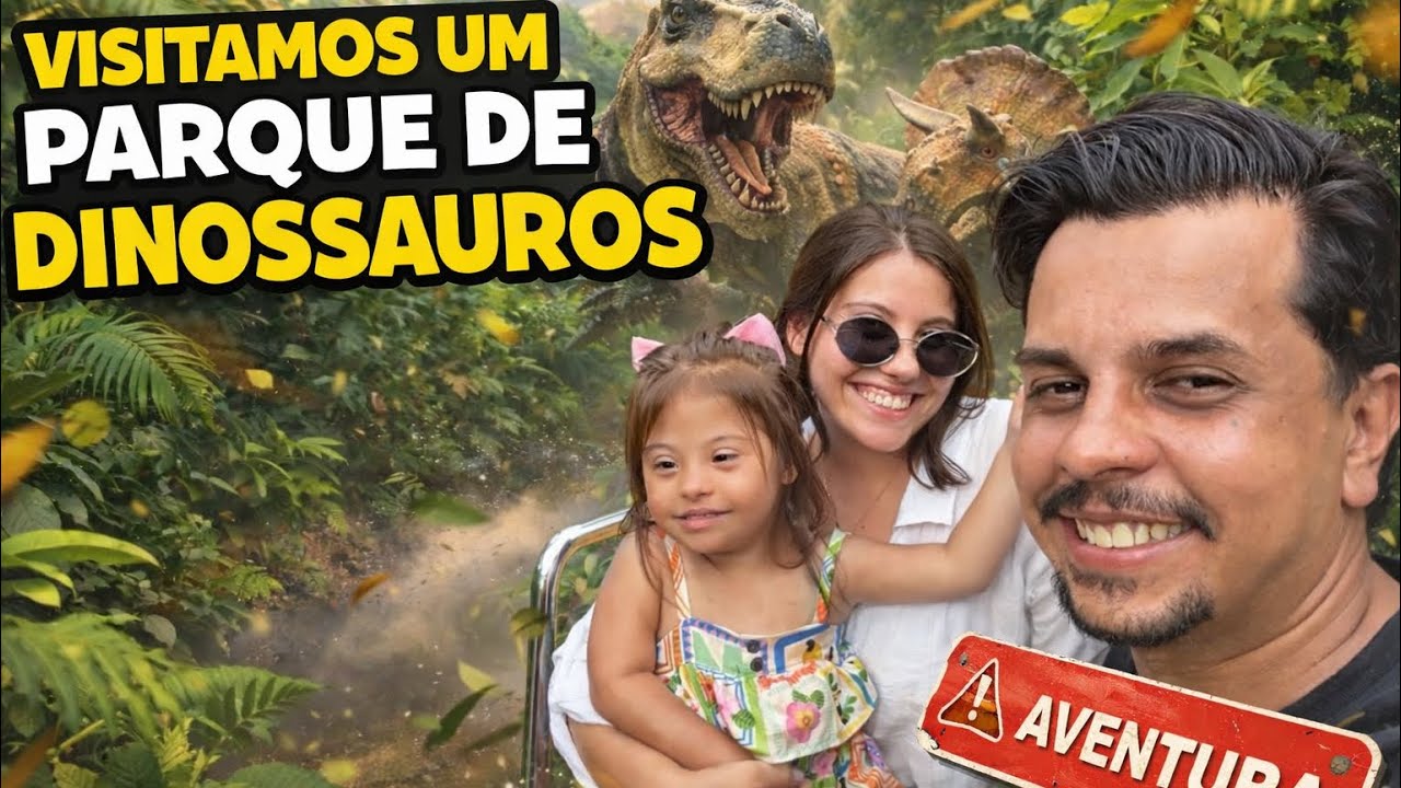Aventura no parque dos Dinossauros! 