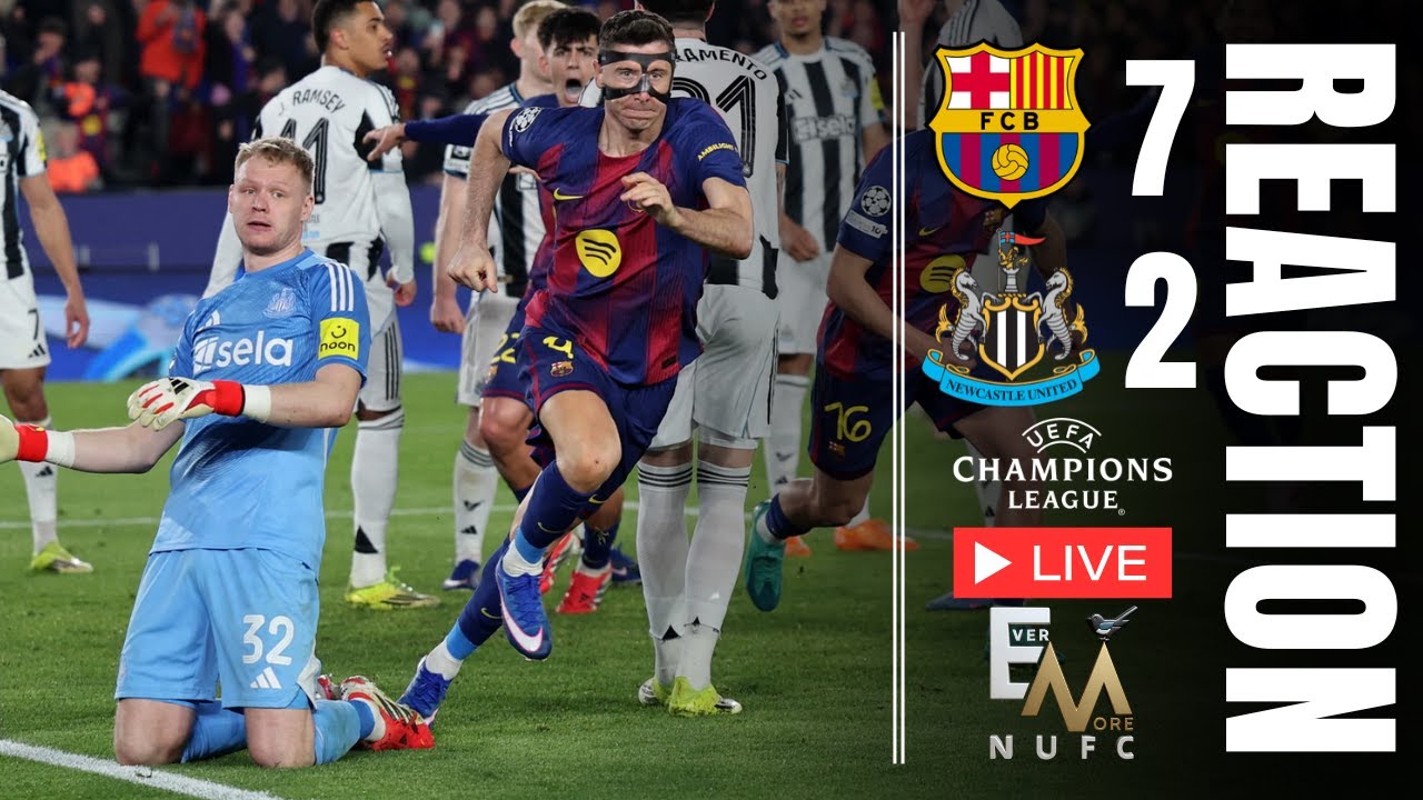 PAIN IN SPAIN | Barcelona 7-2 Newcastle United | NUFC CHAMPIONS LEAGUE REACTION