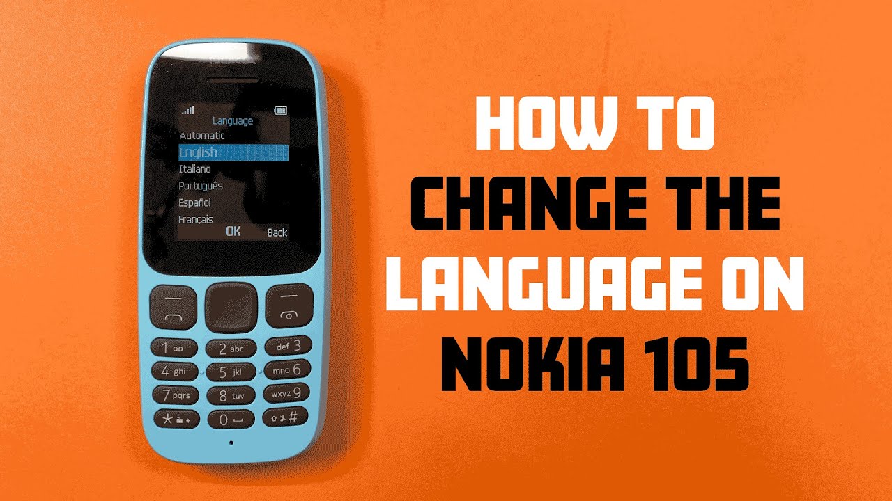 How to change language on Nokia 105 | Easy steps | Language settings | Nokia
