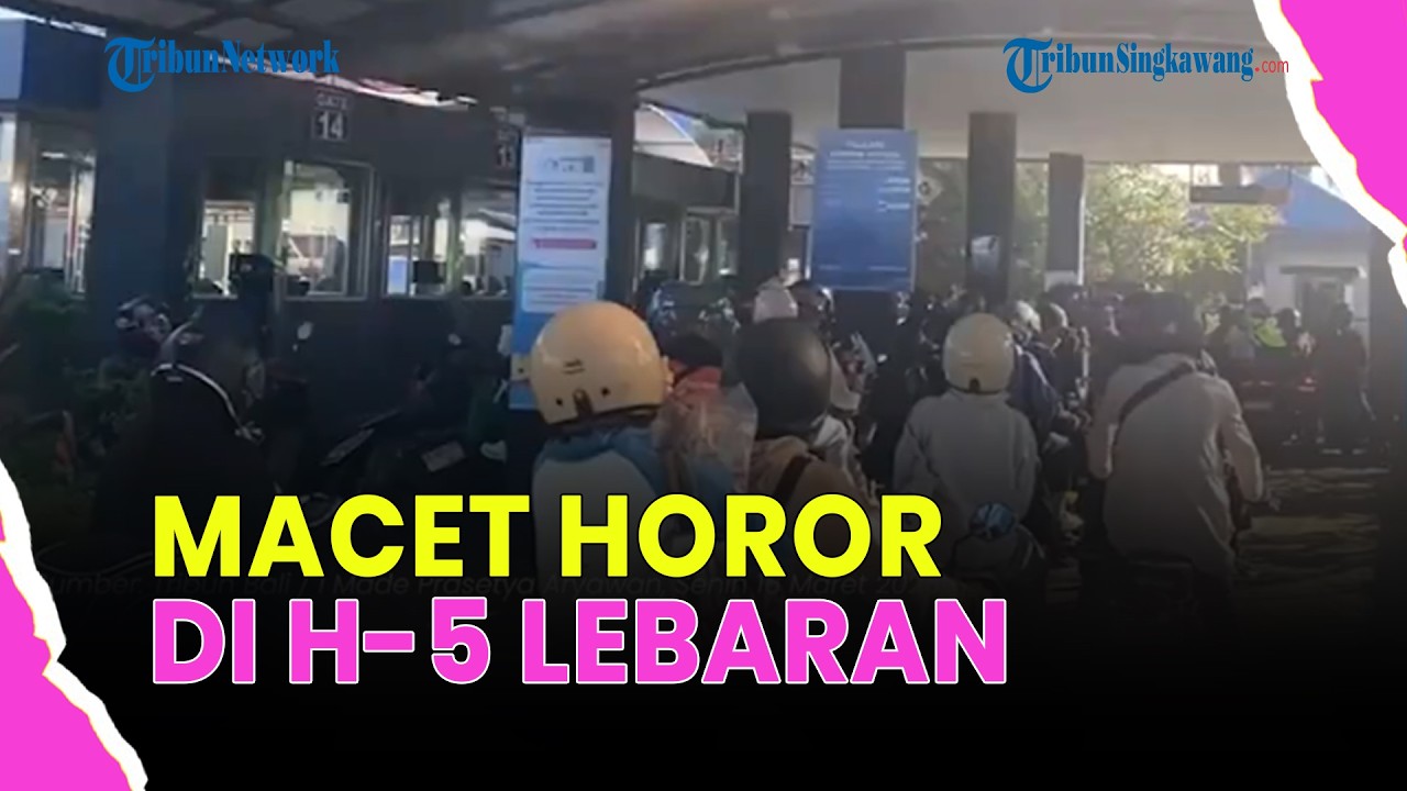 🔴ARUS MUDIK MEMBLUDAK! ANTREAN KENDARAAN MENUJU PELABUHAN GILIMANUK SEPANJANG 20 KM