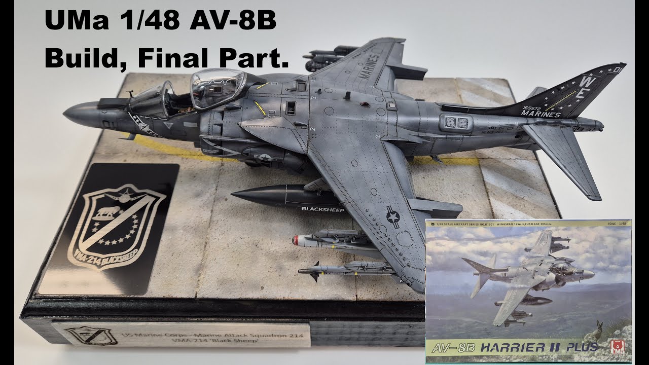 UMa 1/48 AV-8B HARRIER II PLUS Build, Final Part.