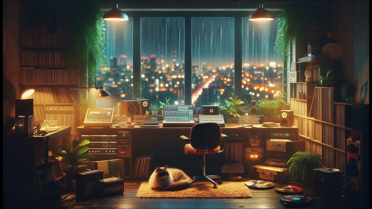 Lofi Rainy Cat Vibes – Chill & Relax Compilation