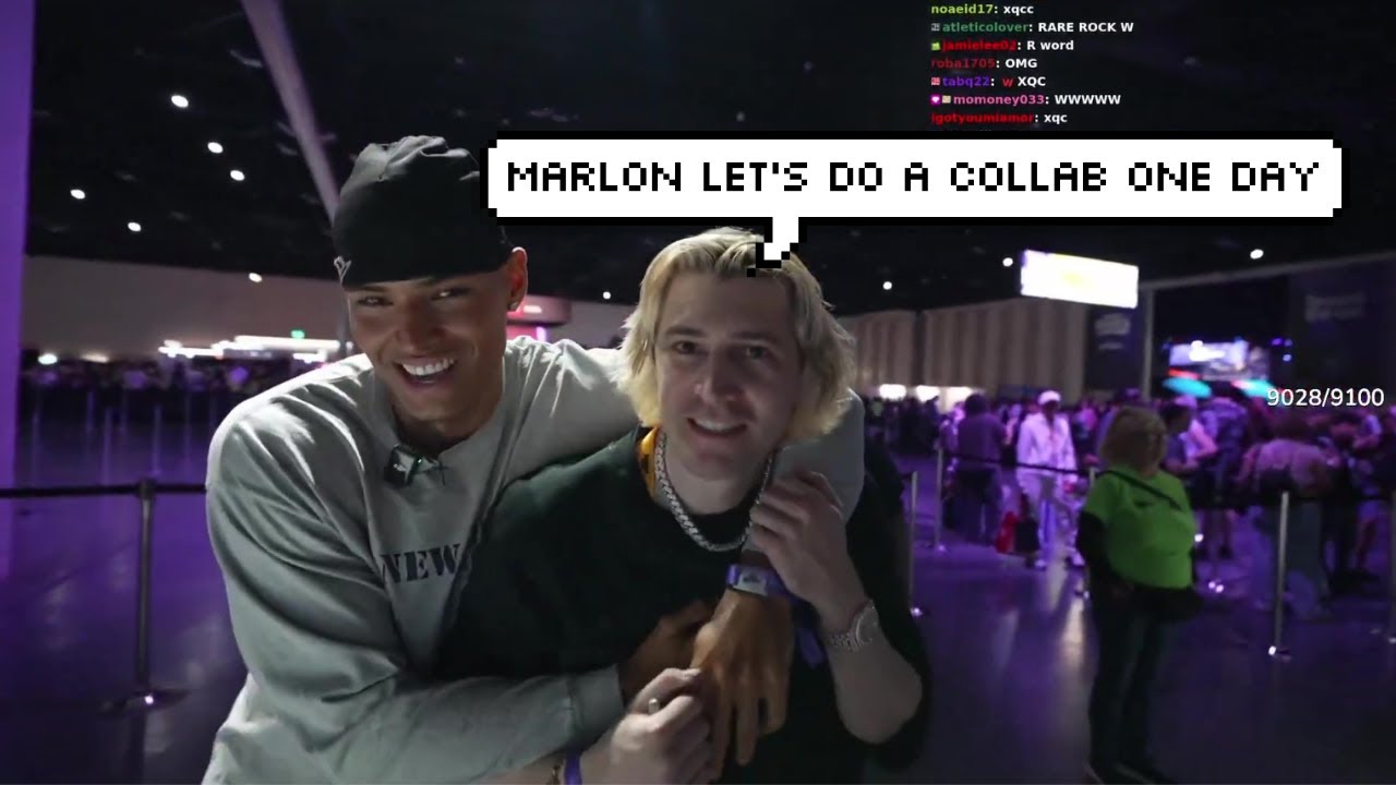 xQc встречает Марлона и обещает скоро провести совместный стрим
