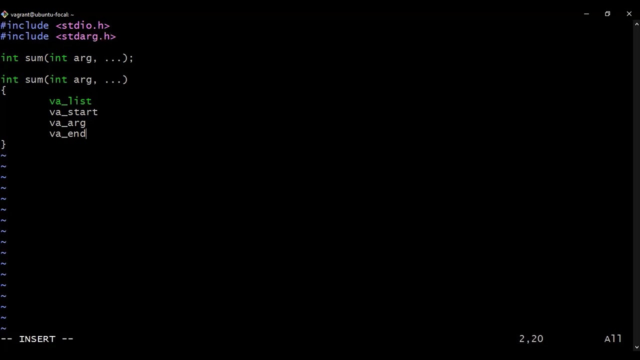 Introduction to variadic functions