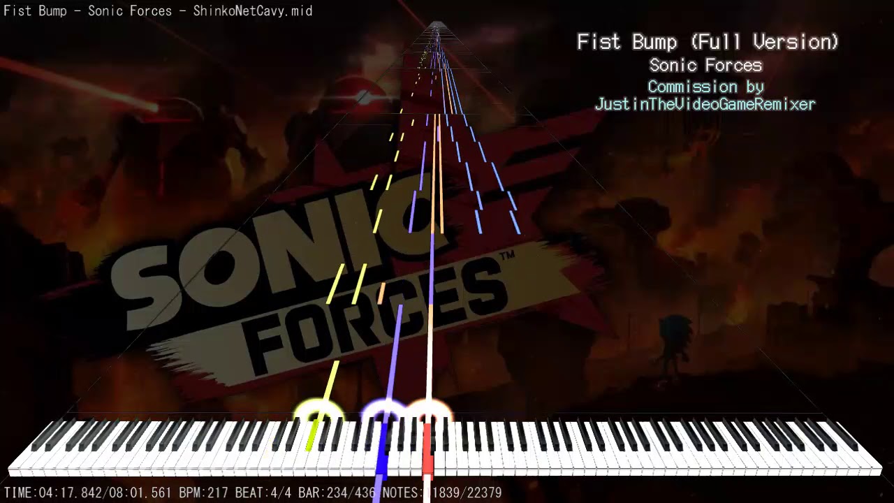 【MIDI】Sonic Forces「Fist Bump」| Full MIDI Cover | FULL SIZE