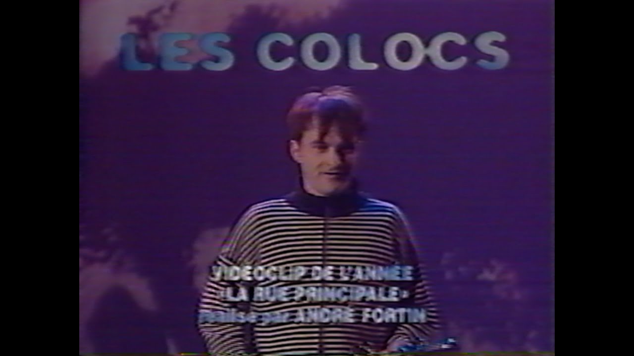 Gala de l'ADISQ 1995 - Vidéoclip de l'année «La rue principale» Dédé Fortin, Les Colocs