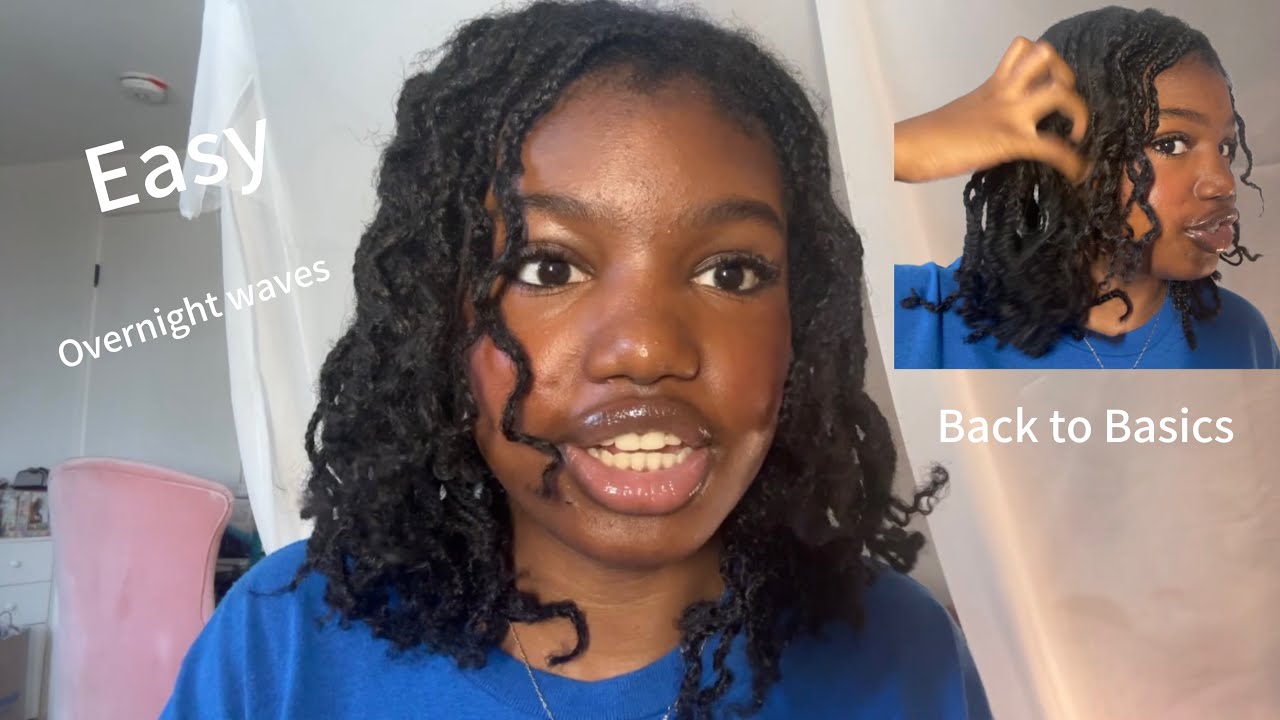 Overnight waves on mini braids|Back to basics 