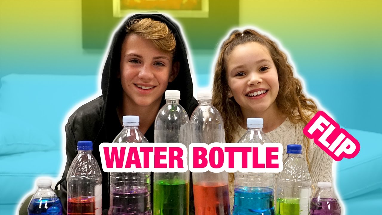 Water Bottle Flip Challenge! (MattyBRaps vs Sierra Haschak)