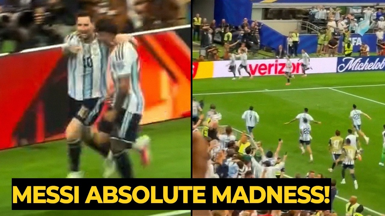 108k crowd crazy reaction to Messi BRACE in last minutes vs Austria! Argentina vs Austria