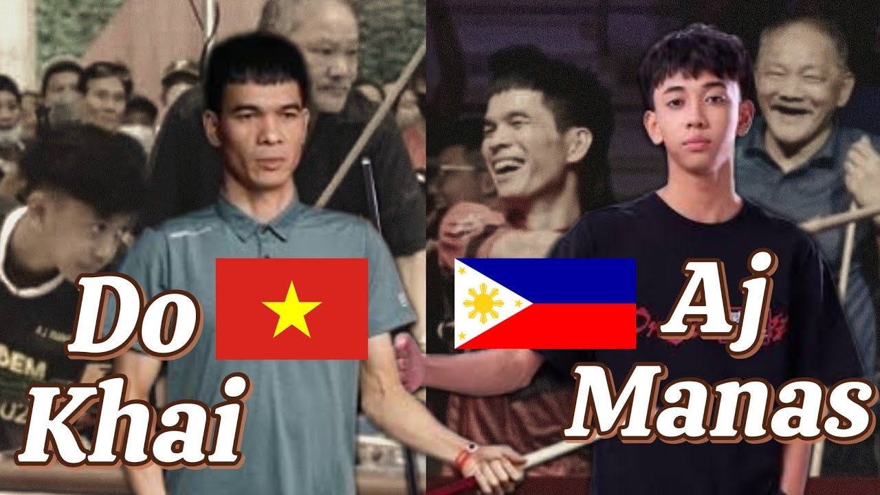 DO KHAI VIETNAM +7 VS AJ MANAS PHILIPPINES RACE TO 15 | 9 BALLS