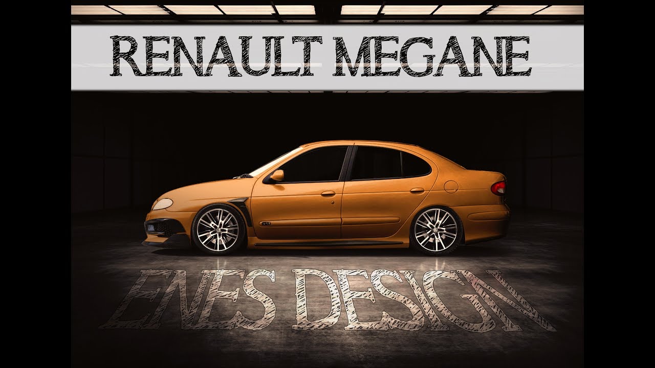 Renault megane 1 Virtual Car Tuning( Adobe Photoshop Cs6)