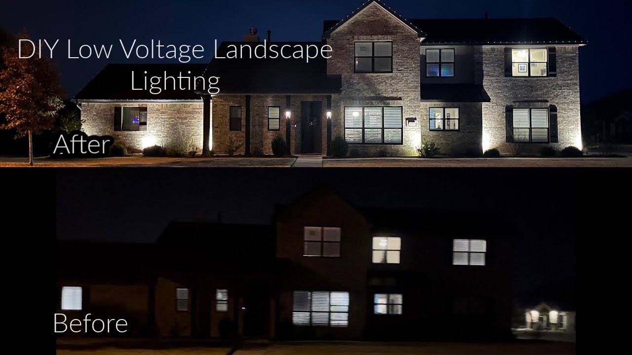 Low Voltage Lighting Installation using Hampton Bay LED lights, low voltage transformer, and wire