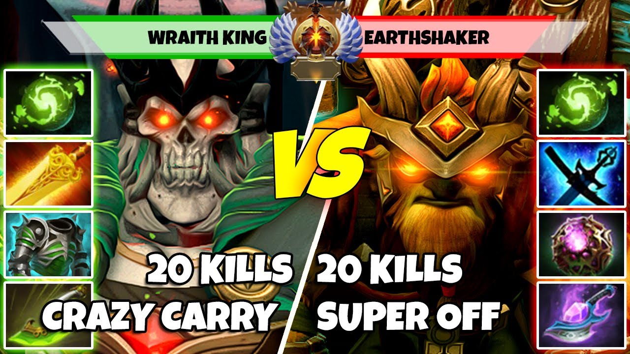 WRAITH KING (Carry) vs EARTHSHAKER (Off) - Epic Battle Of Immortal Rank Dota 2 Players - Z Dota 2