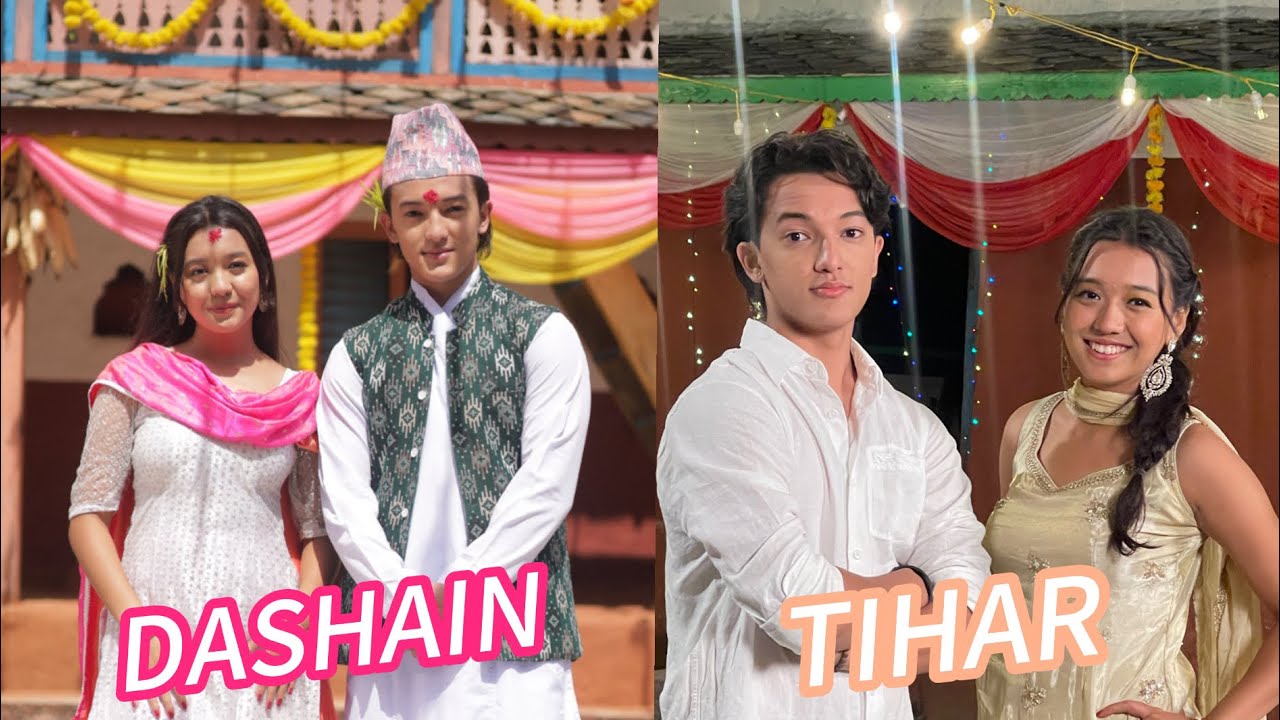 Behind The Scenes of Dashain ra Tihar song ❤️ | Angel Rai 