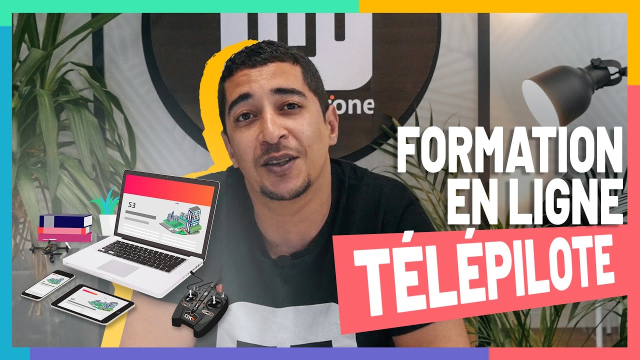 Formation drone en ligne  - QCM et Cours t&eacute;l&eacute;pilote de drone Professionnel