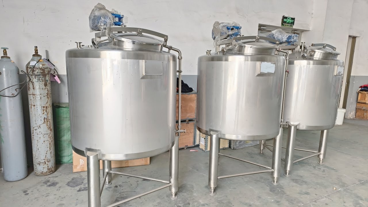 Small Stainless Steel Tanks丨Electric Heating Mixing Tanks丨Conical Bottom Tank