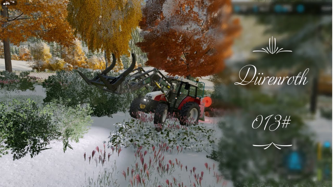Dürenroth 013# Winterzeit ist Waldzeit 😎🌲❄/ Steyr 975 mit Pfanzelt 💪🚜