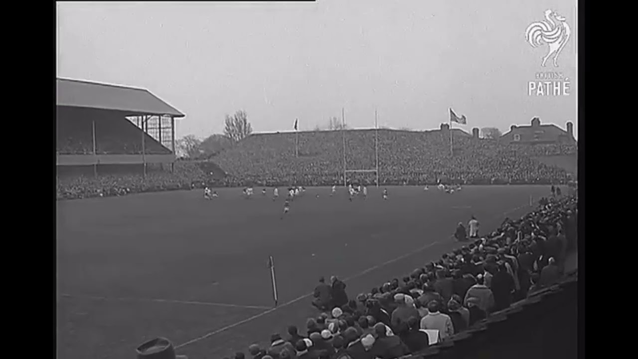 DRAMATIC COLIN MCFADYEAN WINNING TRY IRELAND V ENGLAND 1967 FIVE NATIONS RUGBY MATCH