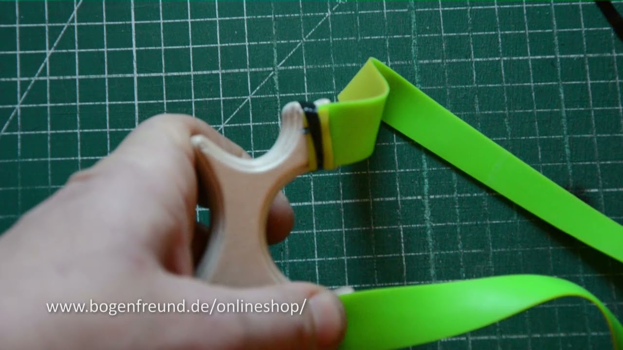 Zwille selber bauen - Bandset OTT optisch schön befestigen