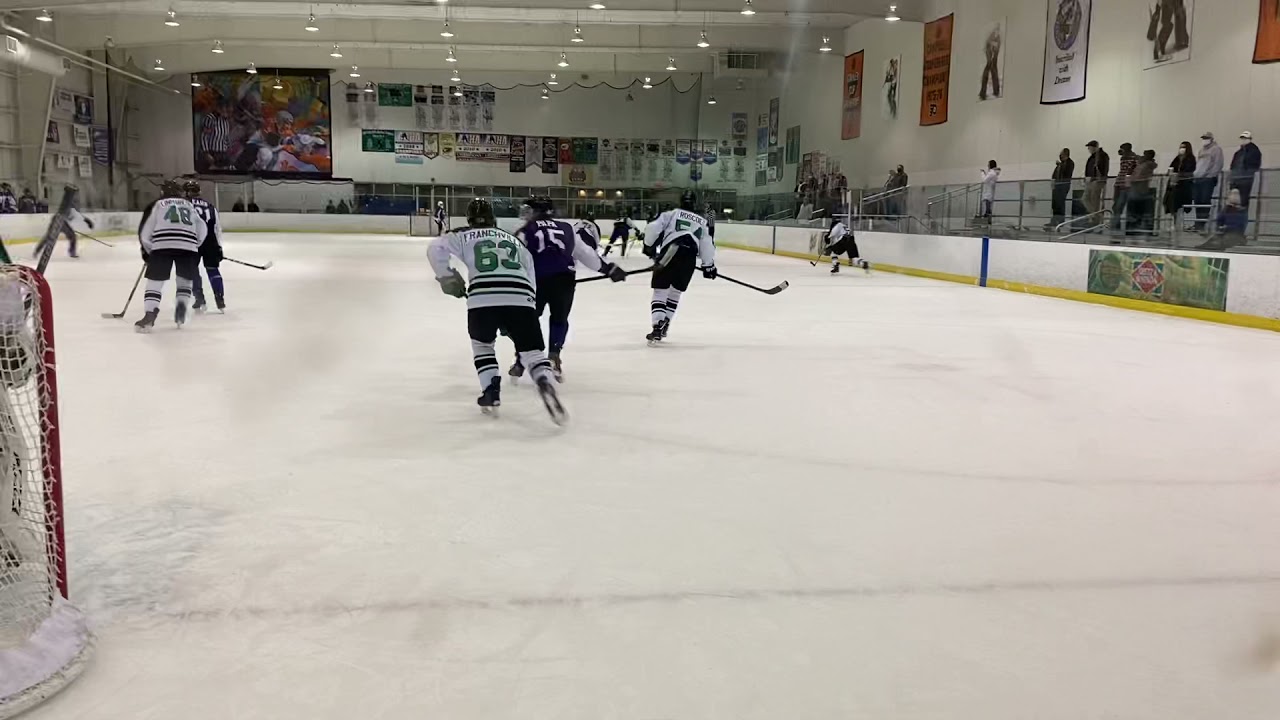 Joey Papa checking penalty for Cherry Hill East / West varsity vs Mainland
