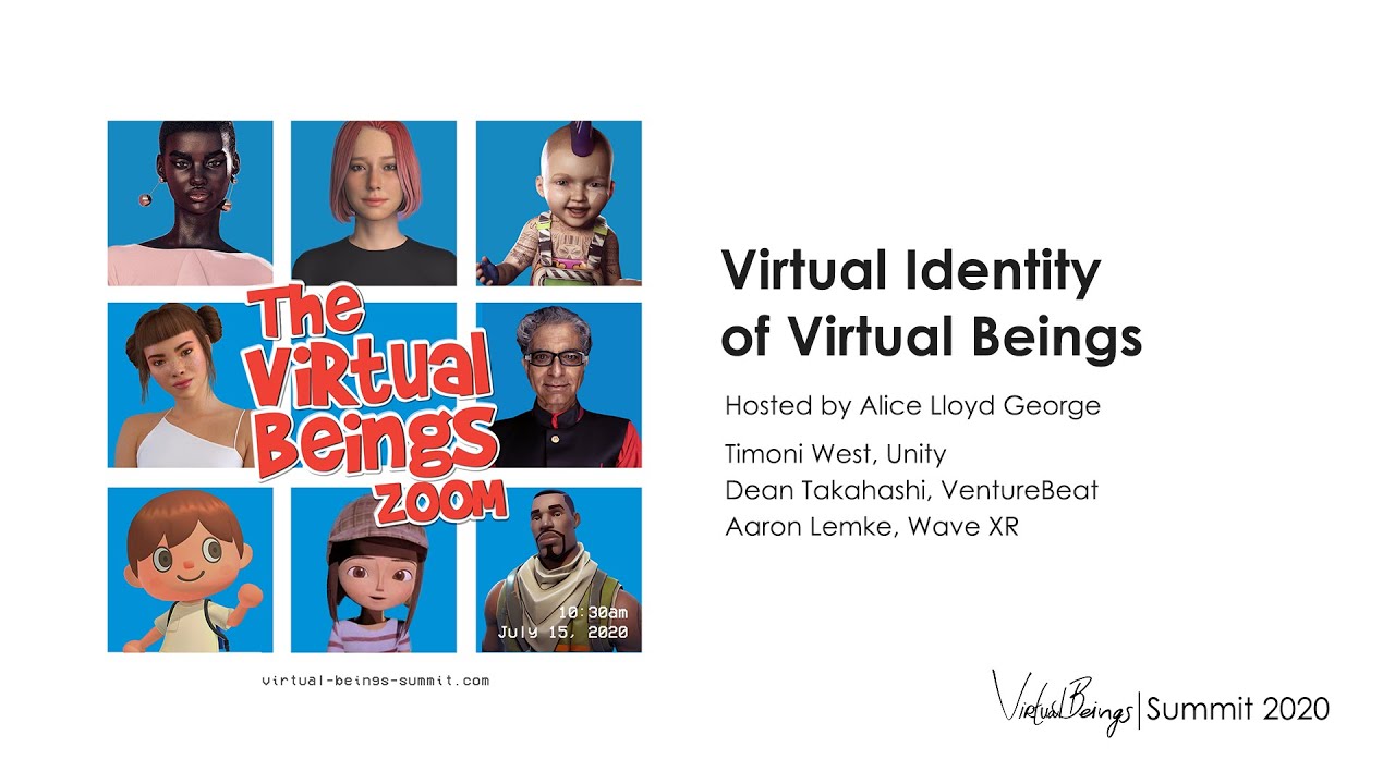 Virtual Identity Panel at the Virtual Beings Summit 2020