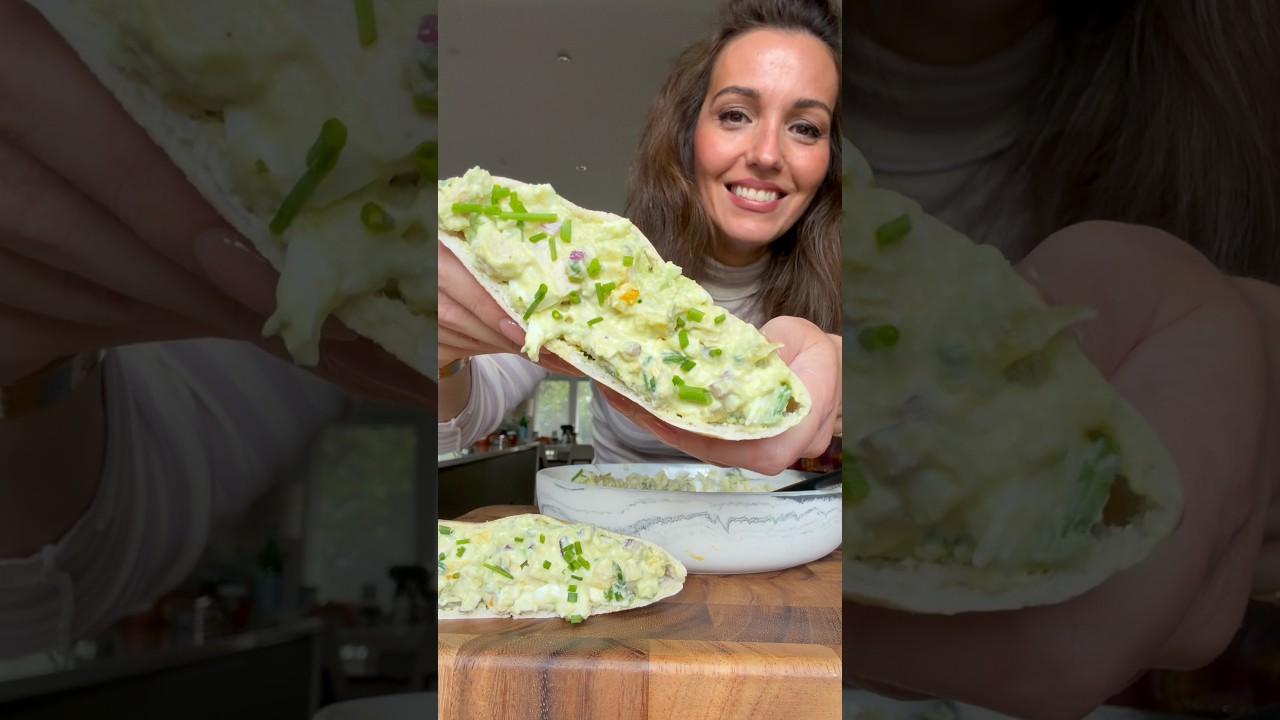 Я худею, употребляя этот куриный салат с высоким содержанием белка🥙 #рецепт #шорты