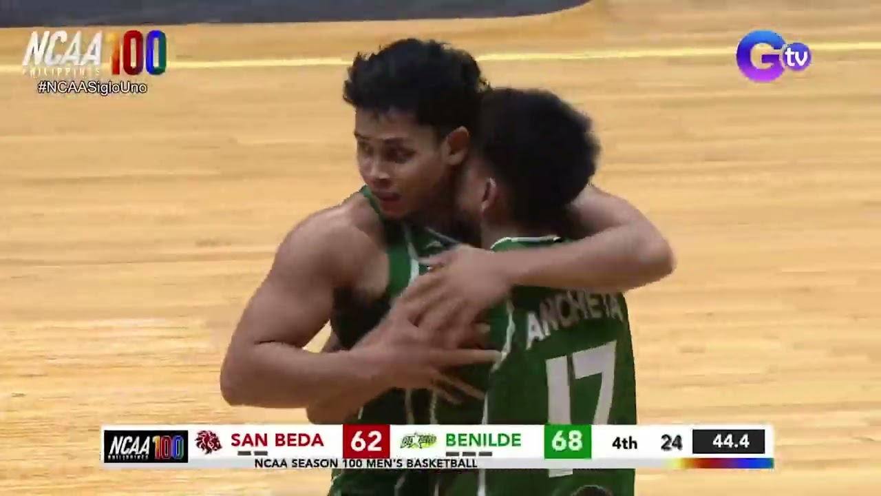 Jhomel Ancheta comes up clutch for Benilde against San Beda in Round 2 | NCAA Season 100