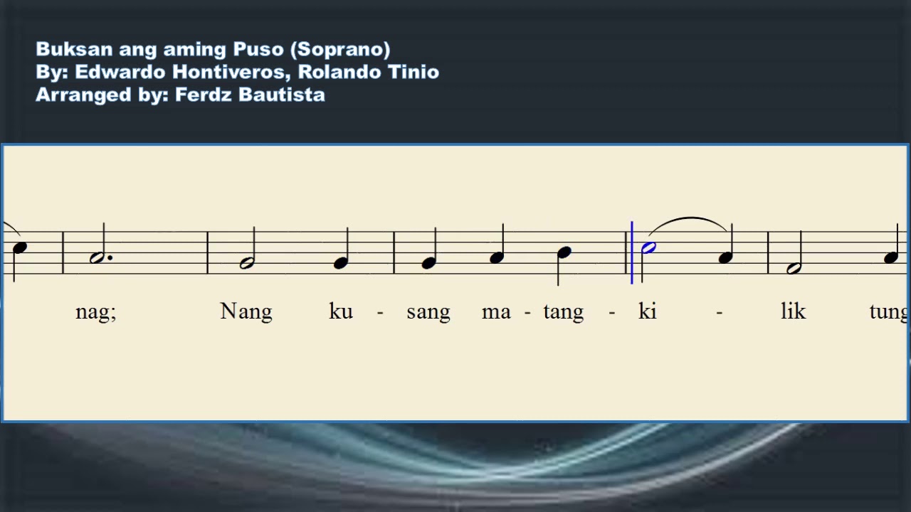 Buksan ang Aming Puso (Soprano)