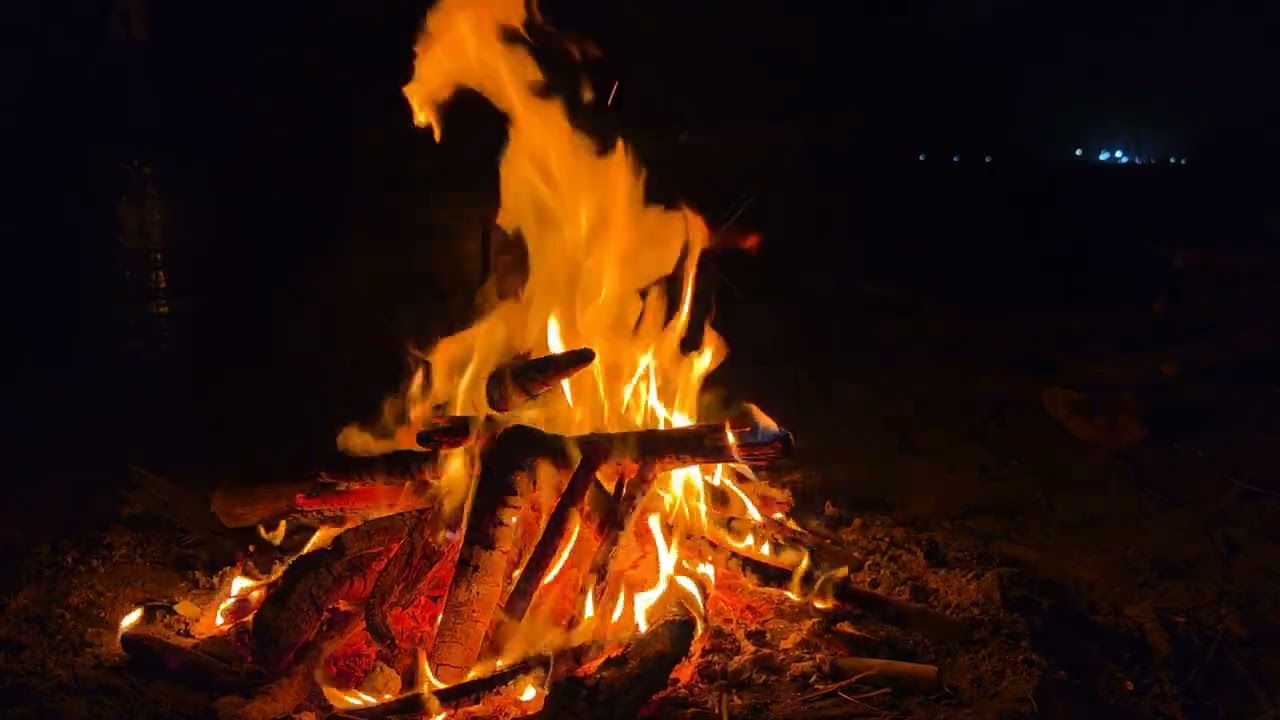 Ateş ve huzur verici muzik