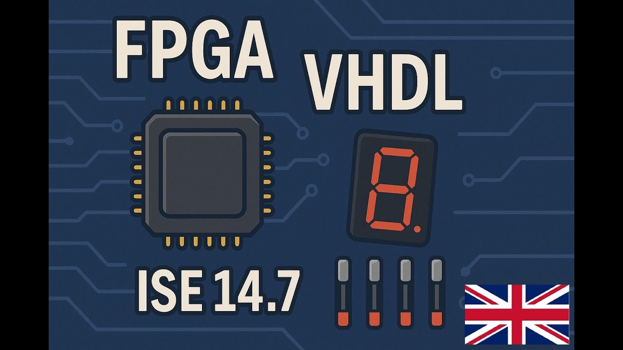 Programming FPGA: Seven segment display single digit driving. VHDL and ISE 14.7