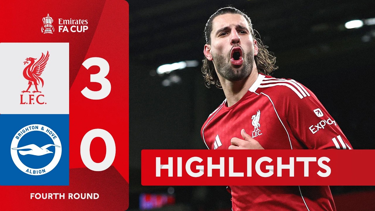 Salah stars 🌟 | Liverpool (3-0) Brighton Hove Albion | Emirates FA Cup 2025-26