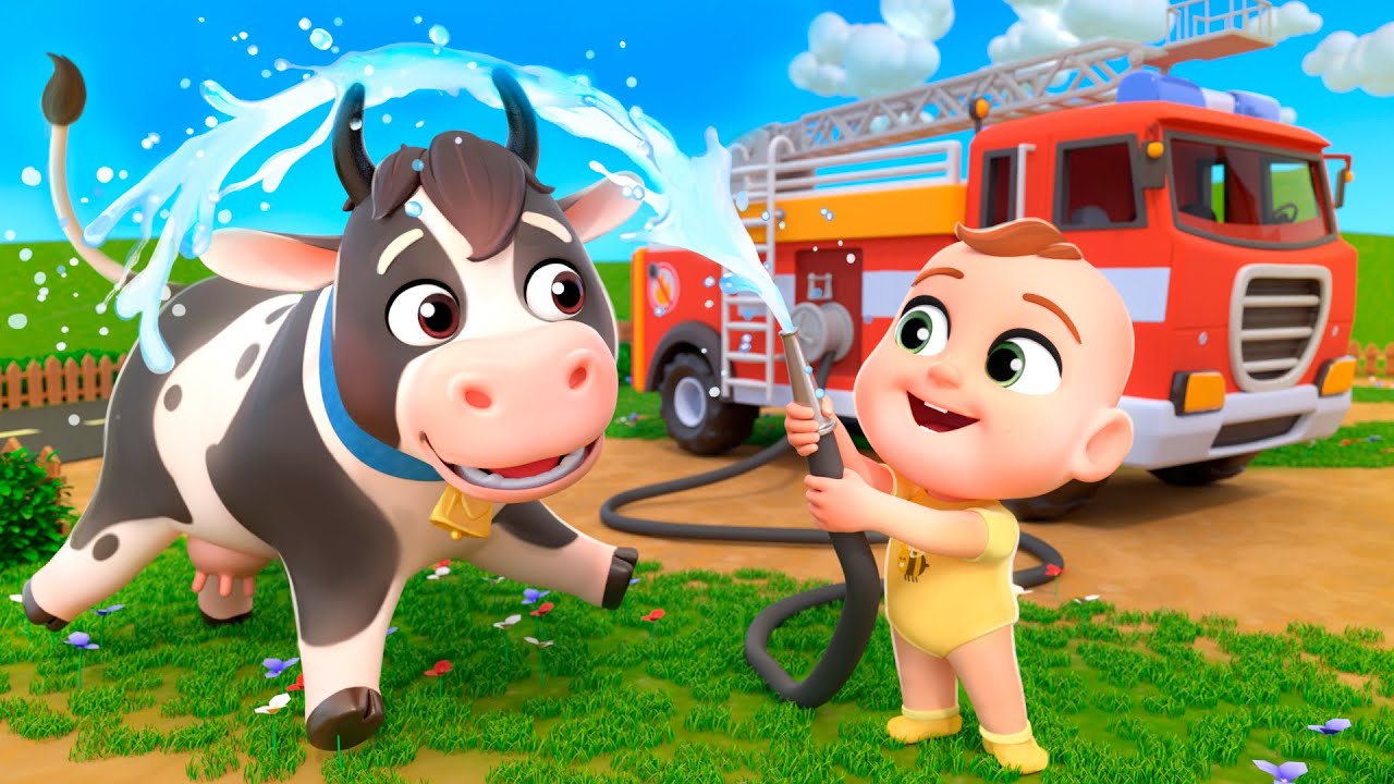 Firetruck Song | Rescue Vehicles for Kids | Newborn Baby Songs & Nursery Rhymes