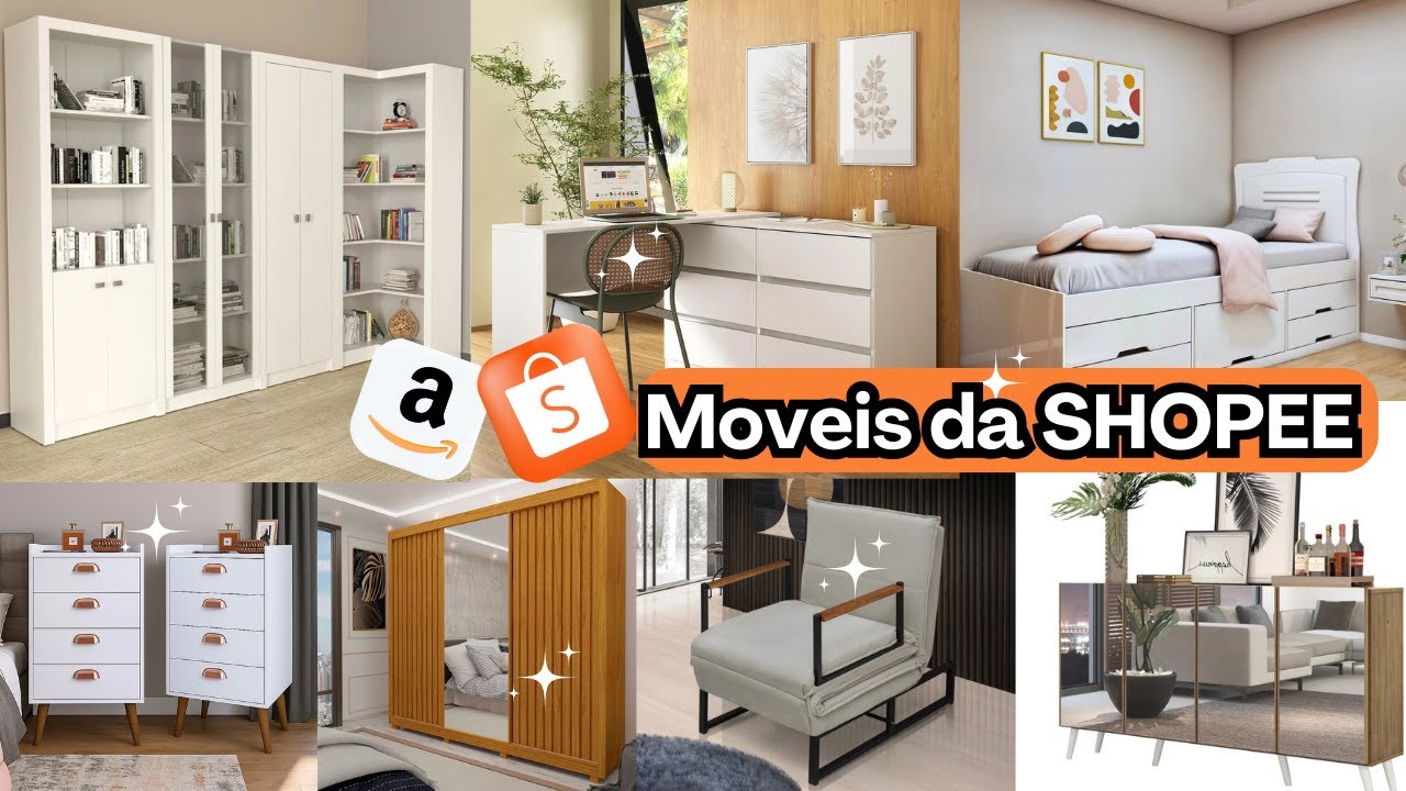 😍MÓVEIS BARATOS DA SHOPEE QUE VÃO TRANSFORMAR SUA CASA | Achadinhos Imperdíveis