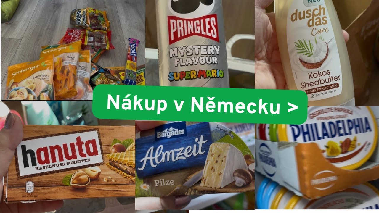 NÁKUP V NĚMECKU - jídlo, drogerka, pití, dobroty atd.