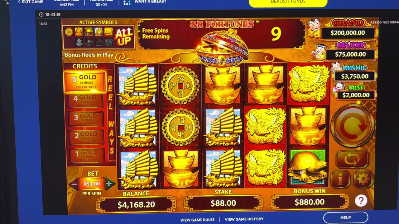 OLG.ca Slot Play Bonus Game on 88 Fortune Game