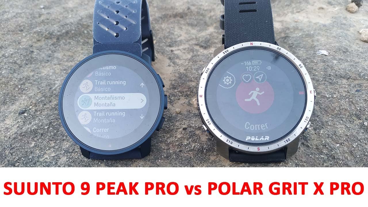 Comparativa Relojes Deportivos: Suunto 9 Peak Pro vs Polar Grit X Pro