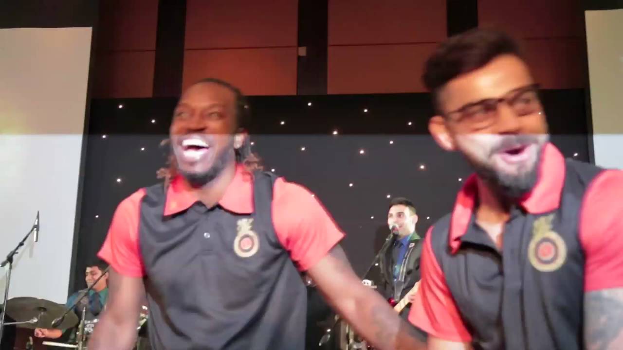 Daddy Gayle and Kohli break a leg!
