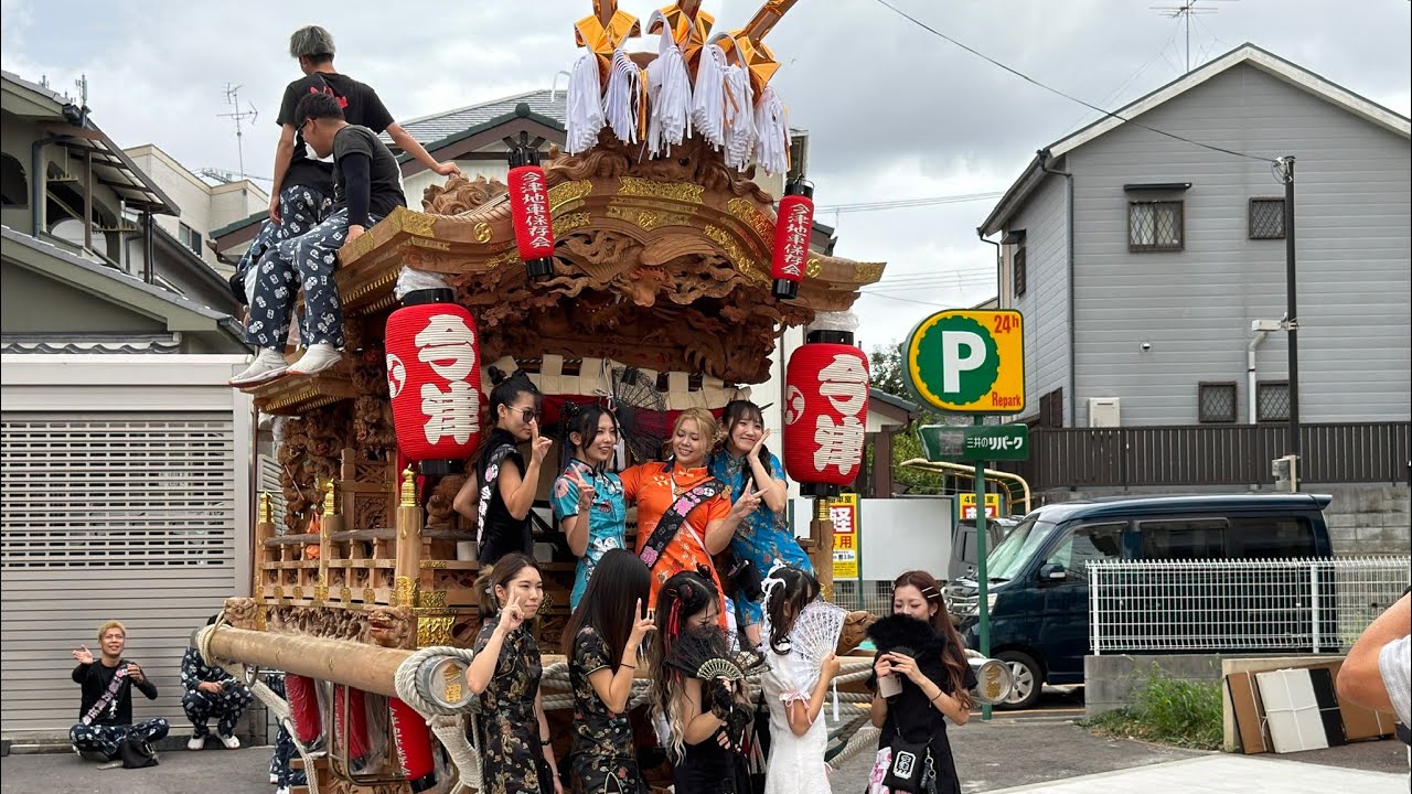 今津だんじり秋祭り　2025年10月19日 昼と夜曳行