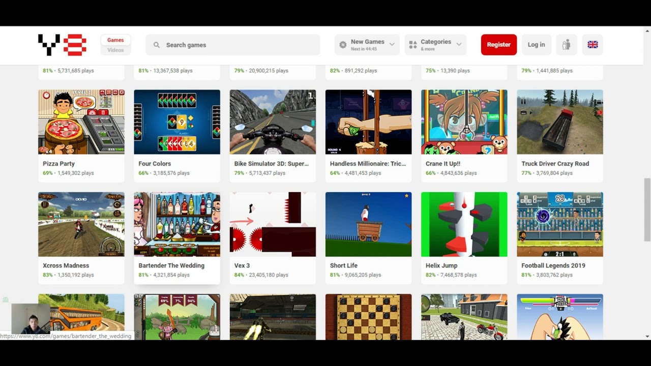 Review web game online at y8.com