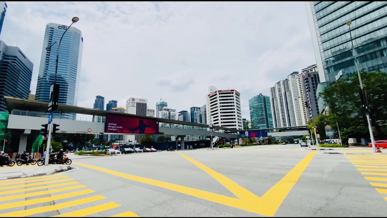 [4K Walk] KL - Jalan Ampang - Tun Razak junction 2022 (Malaysia)